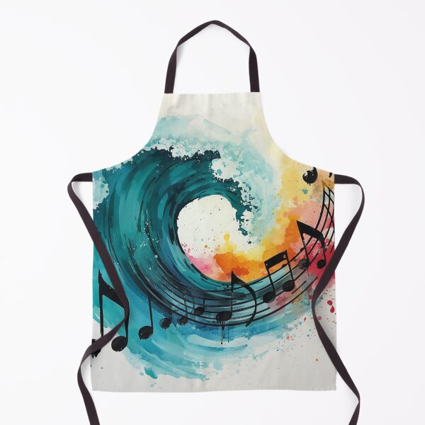Item preview, Ocean Wave Music Art – Turquoise Sea & Musical Notes Comforter. designed and sold by fbtrisha.