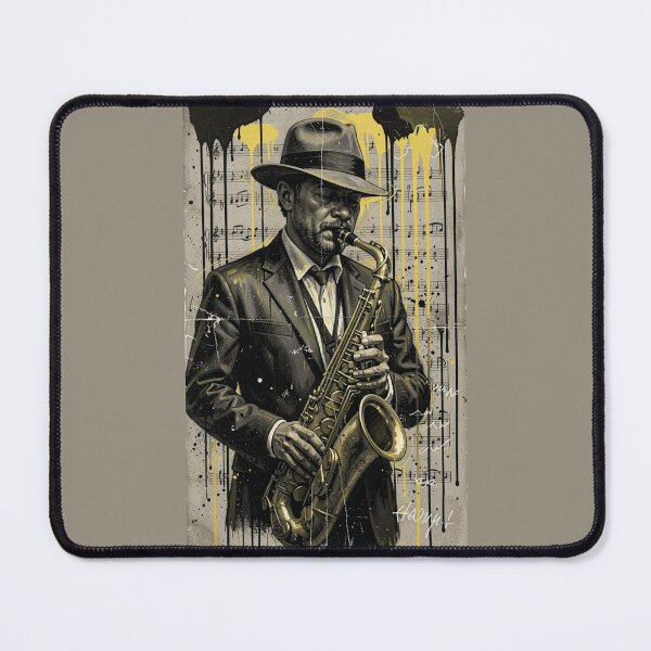 Item preview, Saxophonist. Retro style. designed and sold by MagelliShop.