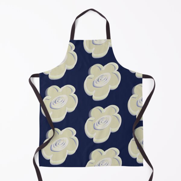 Item preview, Retro Daisy Pattern Scandi Folk - Cream Navy Blue designed and sold by CaramelCo.