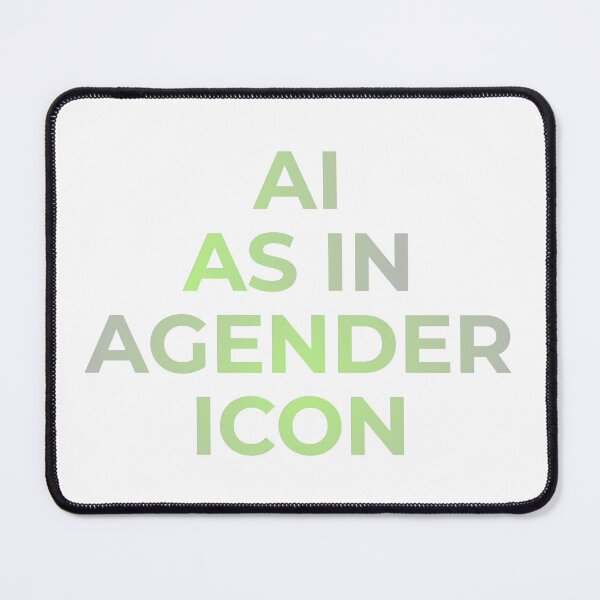 Item preview, AI As In Agender Icon designed and sold by DratticusRevoh.