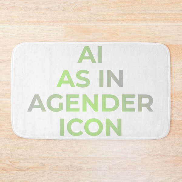 Item preview, AI As In Agender Icon designed and sold by DratticusRevoh.
