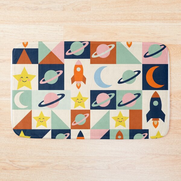 Item preview, Mid-Century Nordic Space Pattern - Geometric Cosmic Folk Art designed and sold by ShabanMerch⭐⭐⭐.