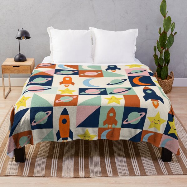 Item preview, Mid-Century Nordic Space Pattern - Geometric Cosmic Folk Art designed and sold by ShabanMerch⭐⭐⭐.