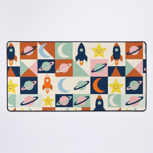 Item preview, Mid-Century Nordic Space Pattern - Geometric Cosmic Folk Art designed and sold by ShabanMerch⭐⭐⭐.