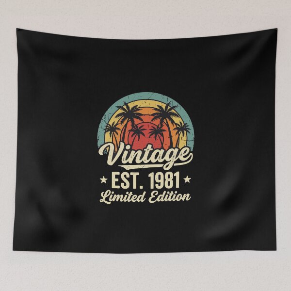 Item preview, Vintage Est. 1981 Limited Edition 43rd Birthday Born In 1981 designed and sold by PopStars1993.