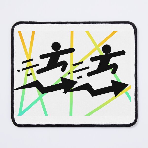 Item preview, Running Motivation Stick Figure Sport Fitness Design designed and sold by Palette _Vibes.