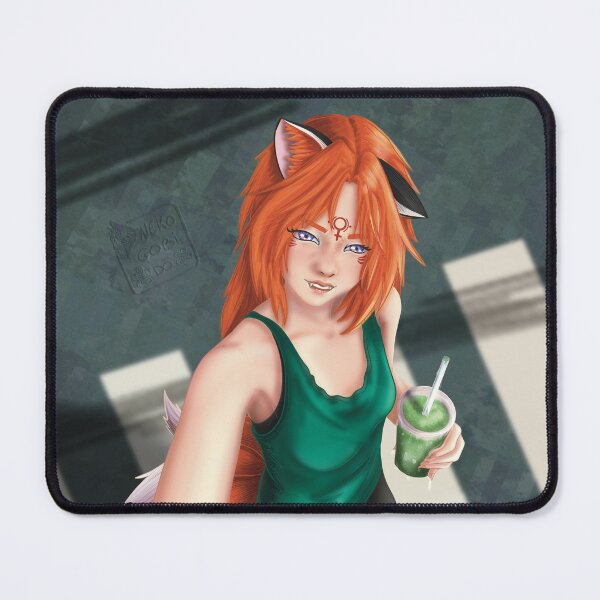 Item preview, Selfie Kitsune and Matcha Latte in Tokyo designed and sold by Nekogobido.