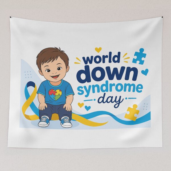 Item preview, World down syndrome day illustration designed and sold by JrNergal.