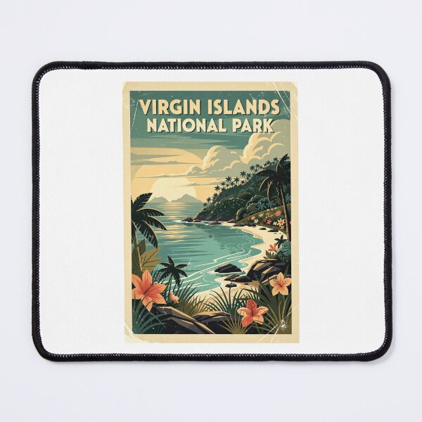 Item preview, Virgin Islands National Park Vintage Travel Art designed and sold by Teelogic.