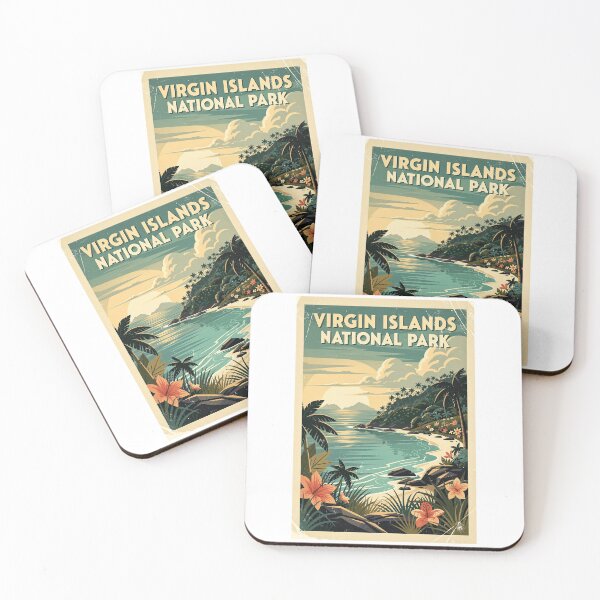 Item preview, Virgin Islands National Park Vintage Travel Art designed and sold by Teelogic.
