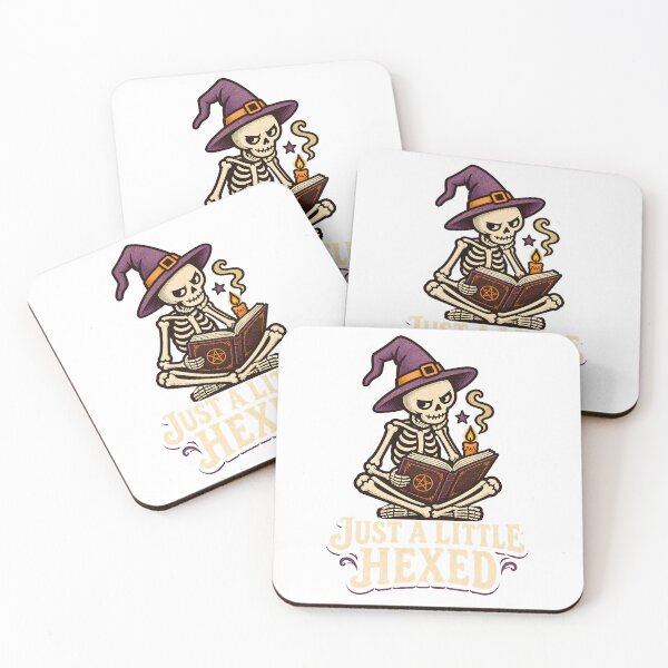 Item preview, Just A Little Hexed Skeleton Reading Spell Book designed and sold by calicito.