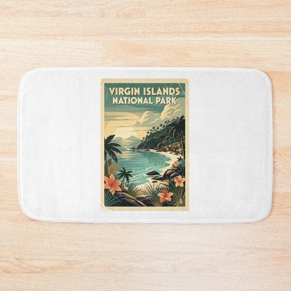 Item preview, Virgin Islands National Park Vintage Travel Art designed and sold by Teelogic.