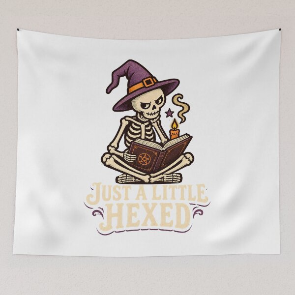 Item preview, Just A Little Hexed Skeleton Reading Spell Book designed and sold by calicito.