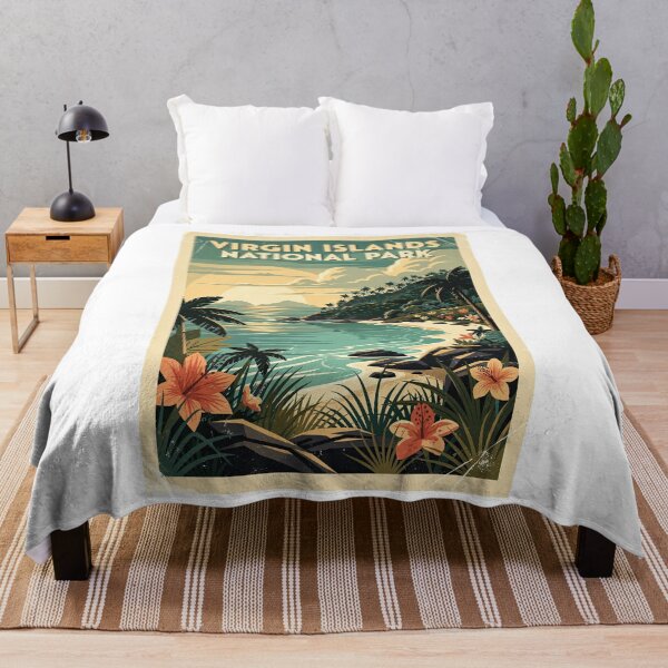 Item preview, Virgin Islands National Park Vintage Travel Art designed and sold by Teelogic.