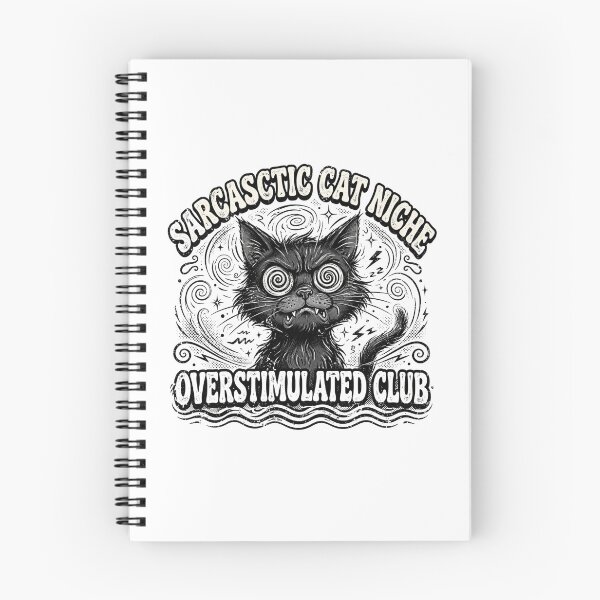 Item preview, Sarcastic Cat Niche Overstimulated Club Shirt | Funny Black Cat | Overstimulated Shirt | Sarcastic Cat Mom designed and sold by StyxIND.
