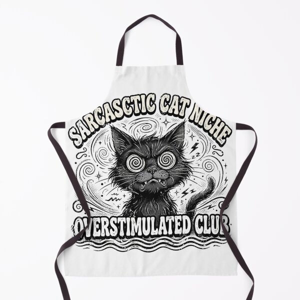 Item preview, Sarcastic Cat Niche Overstimulated Club Shirt | Funny Black Cat | Overstimulated Shirt | Sarcastic Cat Mom designed and sold by StyxIND.