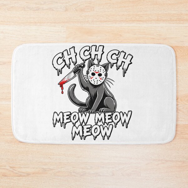 Item preview, Cat Halloween Friday the 13th 2 designed and sold by Inappropriate Ink.