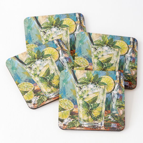 Item preview, Mojito Painting – Tropical Cocktail & Cuban Vibes designed and sold by GalleryKauffeld.