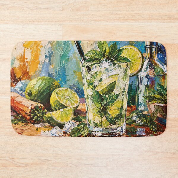 Item preview, Mojito Painting – Tropical Cocktail & Cuban Vibes designed and sold by GalleryKauffeld.