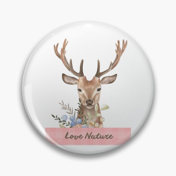 Artikelvorschau, Sweet Floral Deer – Soft Feminine Nature Girl Design entworfen und verkauft von PureHopeStudio.