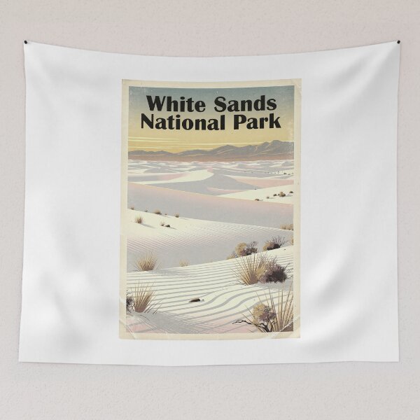 Item preview, White Sands National Park Vintage Travel Art designed and sold by Teelogic.