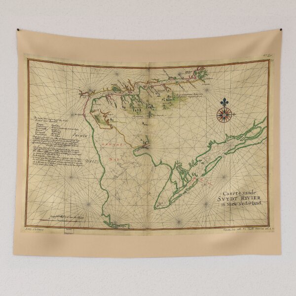 Item preview, Caert vande Svydt Rivier in Niew Nederland (1639) designed and sold by allhistory.