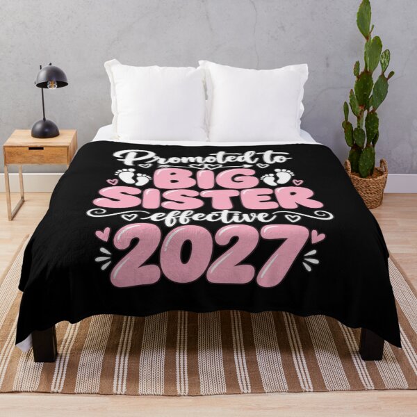 Item preview, Promoted to Big Sister Effective 2027 Future Big Sister 2027 T-Shirt – Big Sister Gift, Pregnancy Announcement Graphic Tee designed and sold by Trendably.