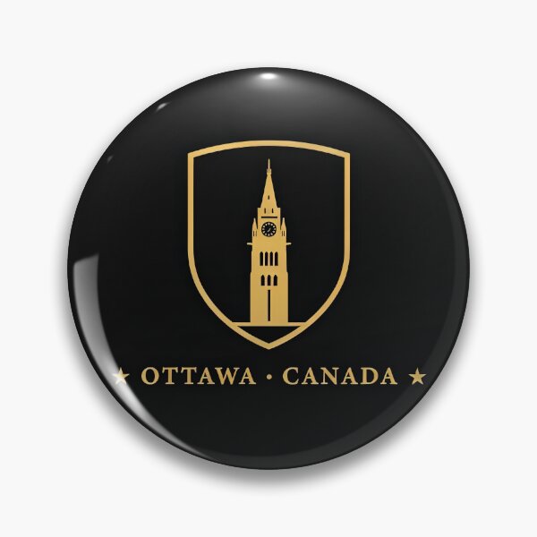 Item preview, Vintage Ottawa Canada Peace Tower Shield Badge Emblem Vector designed and sold by Shutter-Dragon.