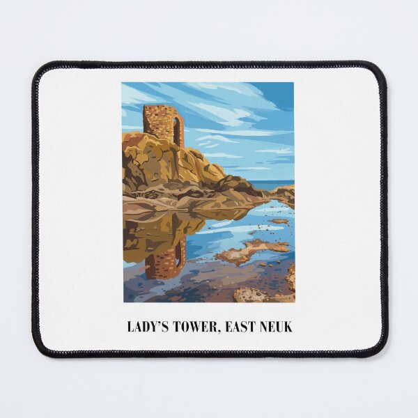 Item preview, Lady's Tower - Elie, Scotland Historic Coastal Ruin Art designed and sold by S-and-W-4ever.