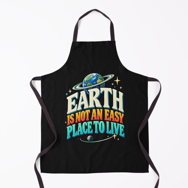 Item preview, Earth is not an easy place to live - funny quote designed and sold by Odd Alien Lab.