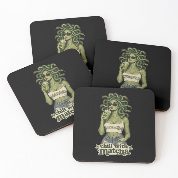 Item preview, Chill With Matcha Funny Medusa Vintage Aesthetic Gift designed and sold by Artycom.