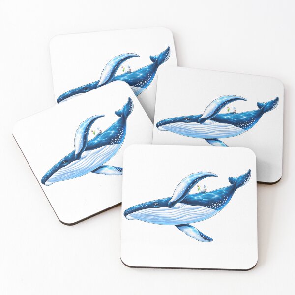 Item preview, Namaloue Blue Ocean Whale designed and sold by cheznamaloue.