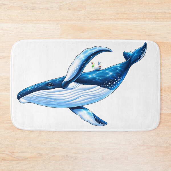 Item preview, Namaloue Blue Ocean Whale designed and sold by cheznamaloue.