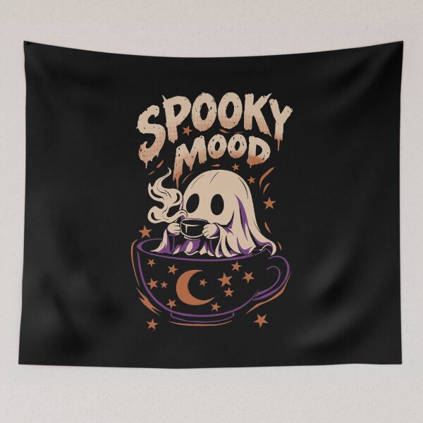 Item preview, Spooky Mood Ghost Coffee Halloween designed and sold by Detllustration_STD.