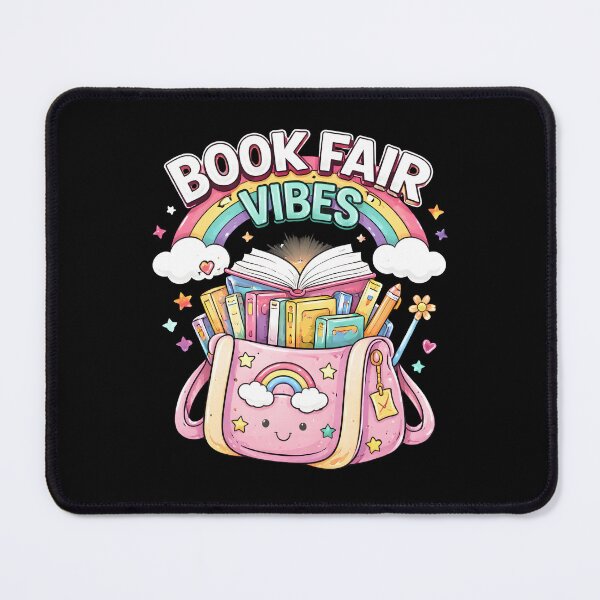 Item preview, Book Fair Vibes Kawaii Pastel Rainbow Book Bag Reading Gift designed and sold by Maniutek.