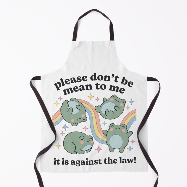Item preview, Please Dont Be Mean To Me Its Against The Law Cute Frogs Rainbow Sensitive Meme Graphic    designed and sold by raedattia.