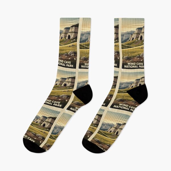 Item preview, Wind Cave National Park Vintage Travel Art designed and sold by Teelogic.