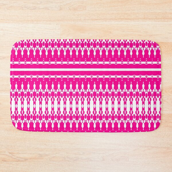 Item preview, Hot Pink Ikat Tribal Repeat Pattern designed and sold by MigWhimsy.