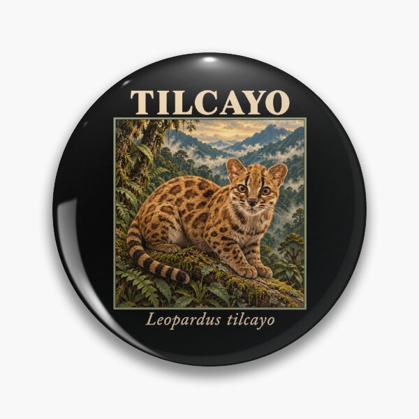 Item preview, Tilcayo Leopardus Tilcayo Wild Cat Zoology Bolivia Wildlife designed and sold by Eh Plus Designs.