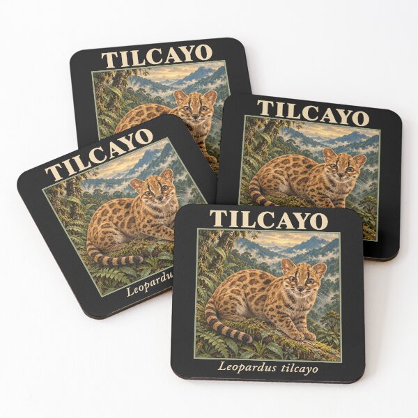 Item preview, Tilcayo Leopardus Tilcayo Wild Cat Zoology Bolivia Wildlife designed and sold by Eh Plus Designs.