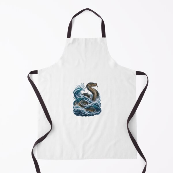 Item preview, Ocean Holding a Giant Snake – Surreal Nature Ocean and Snake Artwork designed and sold by Prince Tripathi .