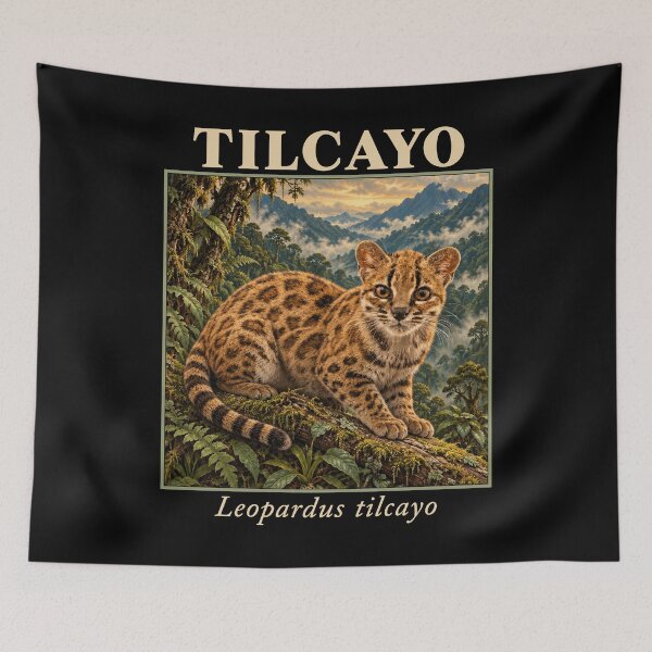 Item preview, Tilcayo Leopardus Tilcayo Wild Cat Zoology Bolivia Wildlife designed and sold by Eh Plus Designs.