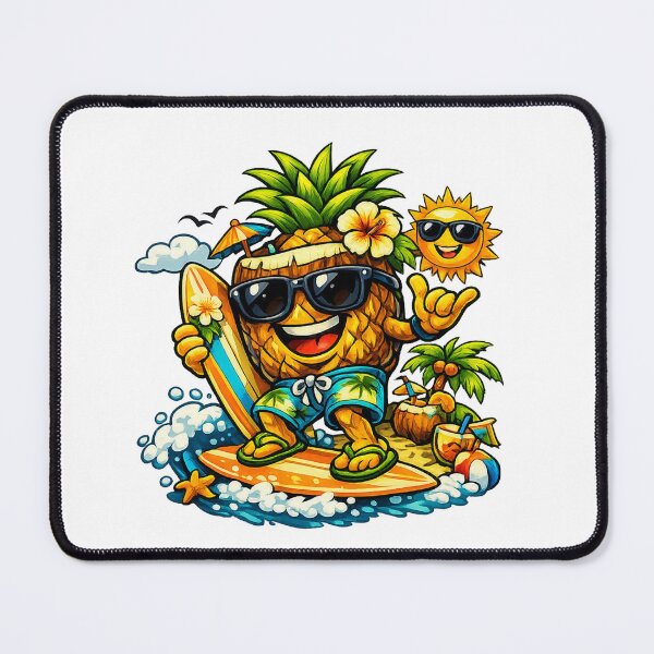 Item preview, Kawaii Surfing Pineapple designed and sold by Sommium .