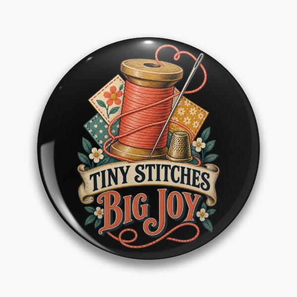 Item preview, Tiny Stitches Big Joy Sewing Shirt designed and sold by TeeEnigmaa.