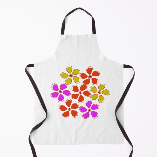 Item preview, Vibrant Retro Colorful Floral Cluster Vector Illustration designed and sold by Carftora786.