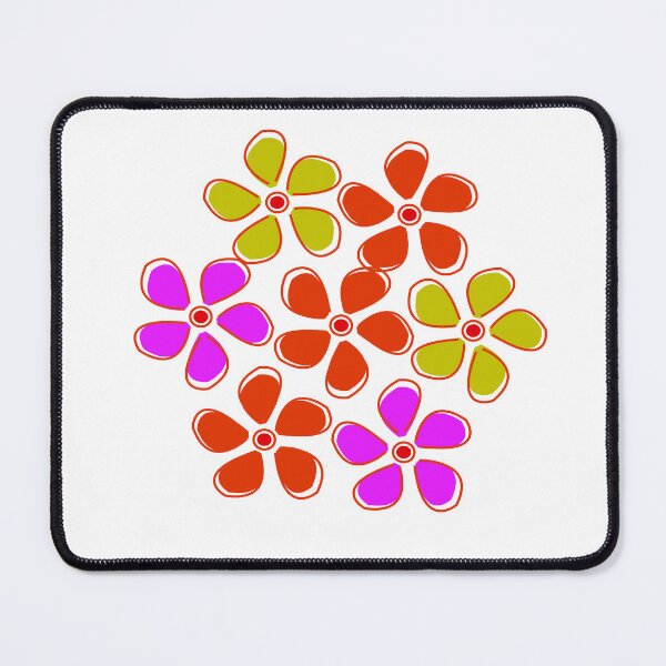 Item preview, Vibrant Retro Colorful Floral Cluster Vector Illustration designed and sold by Carftora786.
