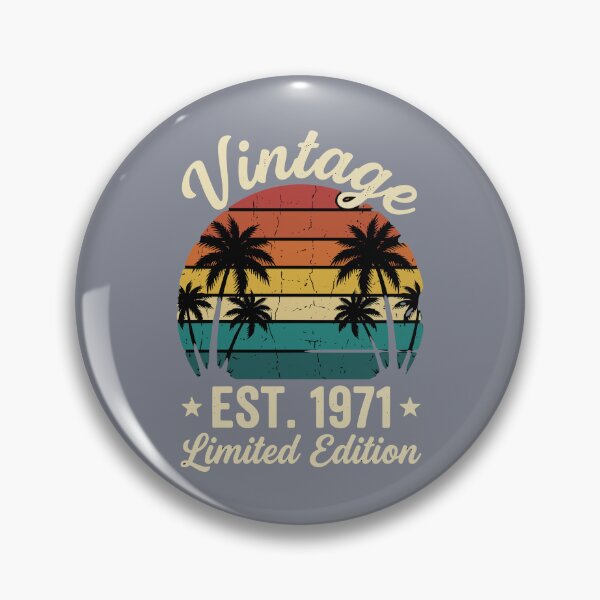 Item preview, Vintage Est. 1971 Limited Edition Birthday Born 1971 Men Women  designed and sold by SofiBlair.