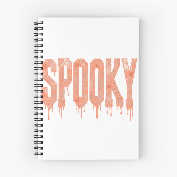 Item preview, Spooky Floral Lace Slime Dripping Orange Halloween Typography Art    designed and sold by DesignArtist.ia.
