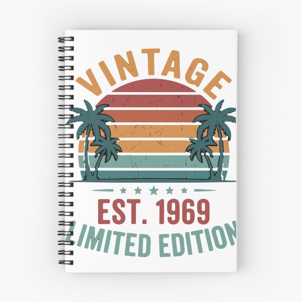 Aperçu de l'œuvre Édition limitée Vintage Est. 1969, 55e anniversaire, né(e) en 1969 créée et vendue par SofiBlair.