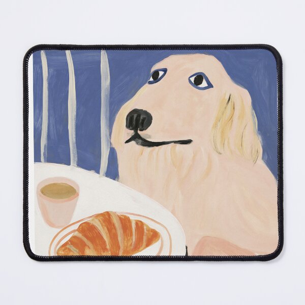 Item preview, Cafe Dog Croissant designed and sold by VelvetMeadow.